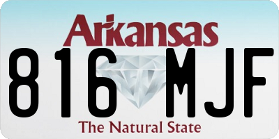 AR license plate 816MJF