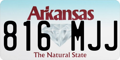 AR license plate 816MJJ