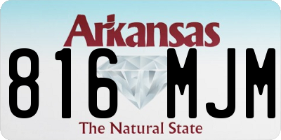 AR license plate 816MJM