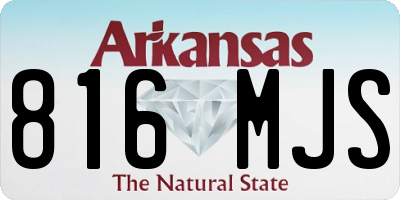 AR license plate 816MJS