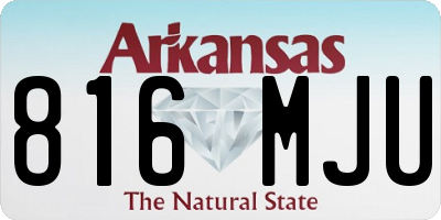 AR license plate 816MJU