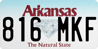 AR license plate 816MKF