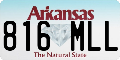 AR license plate 816MLL