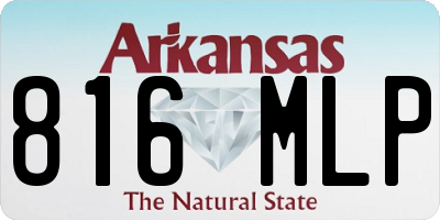 AR license plate 816MLP