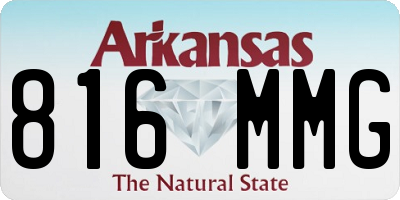 AR license plate 816MMG