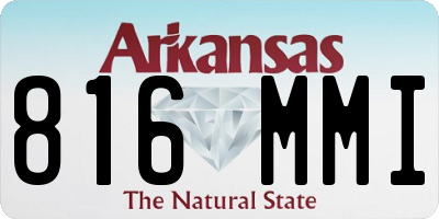 AR license plate 816MMI