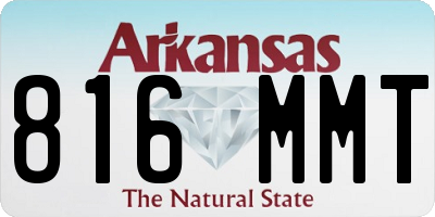 AR license plate 816MMT