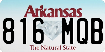 AR license plate 816MQB