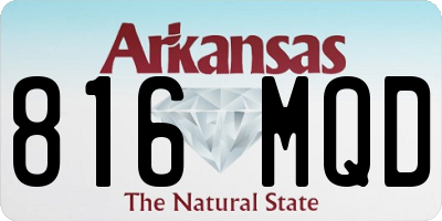 AR license plate 816MQD