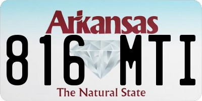AR license plate 816MTI