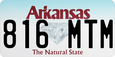 AR license plate 816MTM