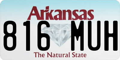 AR license plate 816MUH