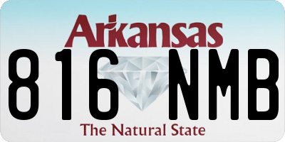 AR license plate 816NMB
