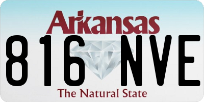 AR license plate 816NVE