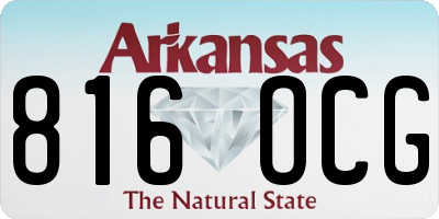 AR license plate 816OCG