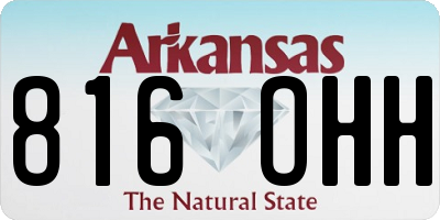 AR license plate 816OHH