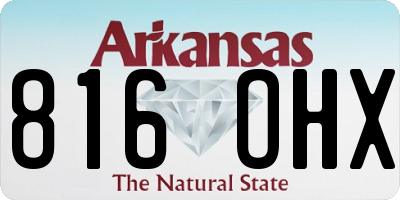AR license plate 816OHX