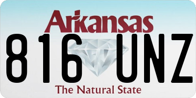 AR license plate 816UNZ
