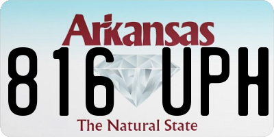 AR license plate 816UPH