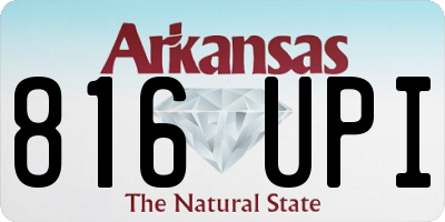 AR license plate 816UPI