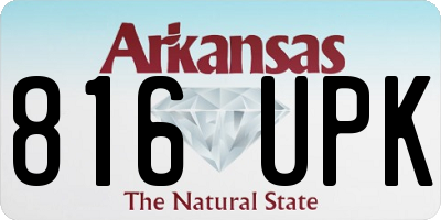 AR license plate 816UPK