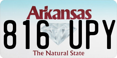 AR license plate 816UPY