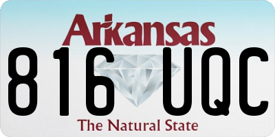 AR license plate 816UQC
