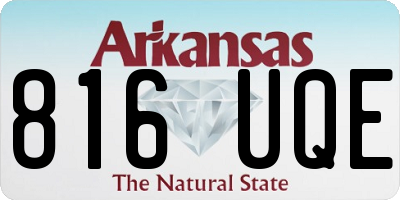 AR license plate 816UQE