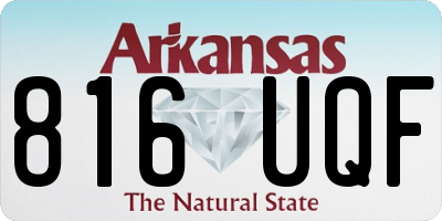 AR license plate 816UQF