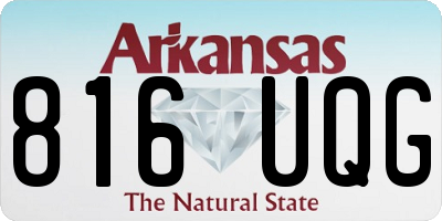 AR license plate 816UQG