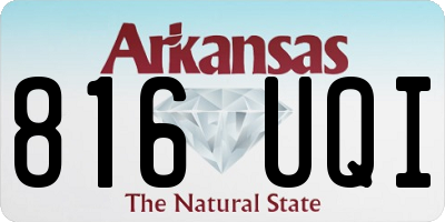 AR license plate 816UQI
