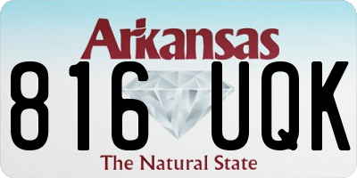 AR license plate 816UQK