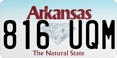 AR license plate 816UQM