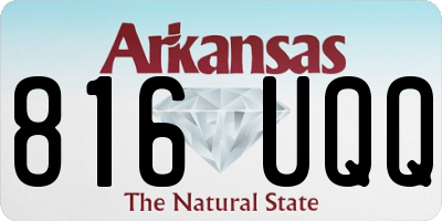 AR license plate 816UQQ