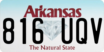 AR license plate 816UQV