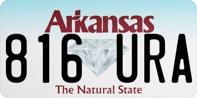 AR license plate 816URA