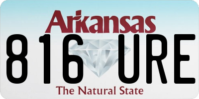AR license plate 816URE