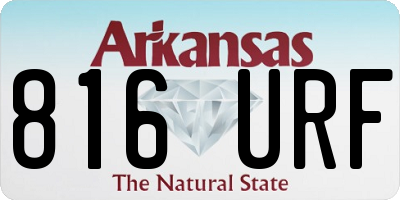 AR license plate 816URF