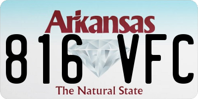 AR license plate 816VFC