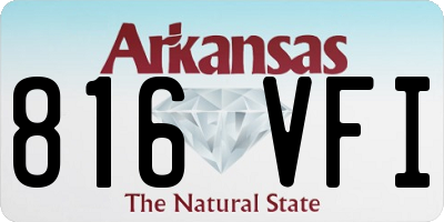 AR license plate 816VFI