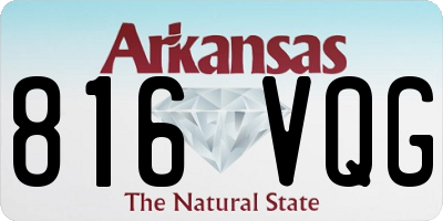 AR license plate 816VQG