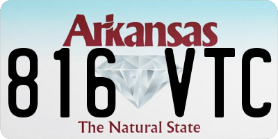 AR license plate 816VTC