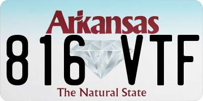 AR license plate 816VTF