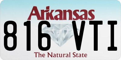 AR license plate 816VTI