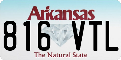 AR license plate 816VTL