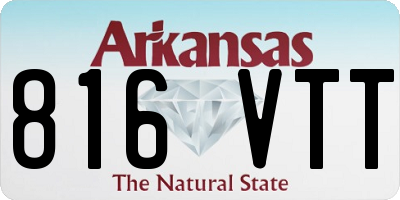 AR license plate 816VTT