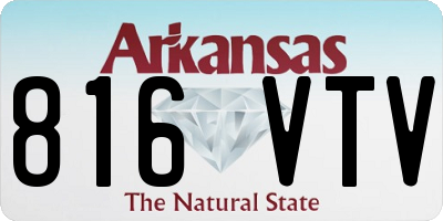 AR license plate 816VTV