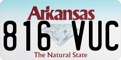 AR license plate 816VUC