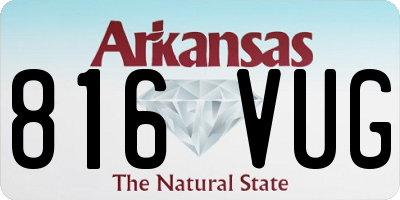 AR license plate 816VUG