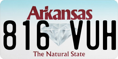 AR license plate 816VUH